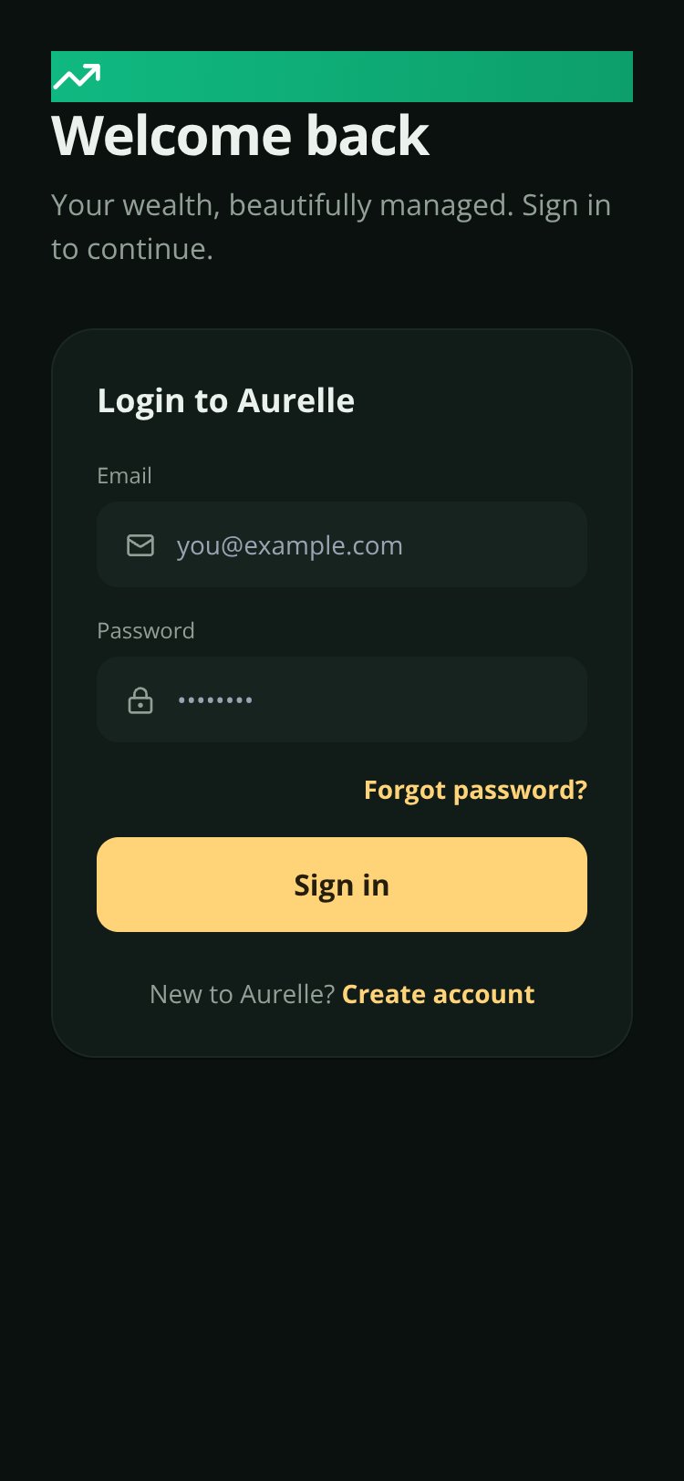 Aurelle screen 1