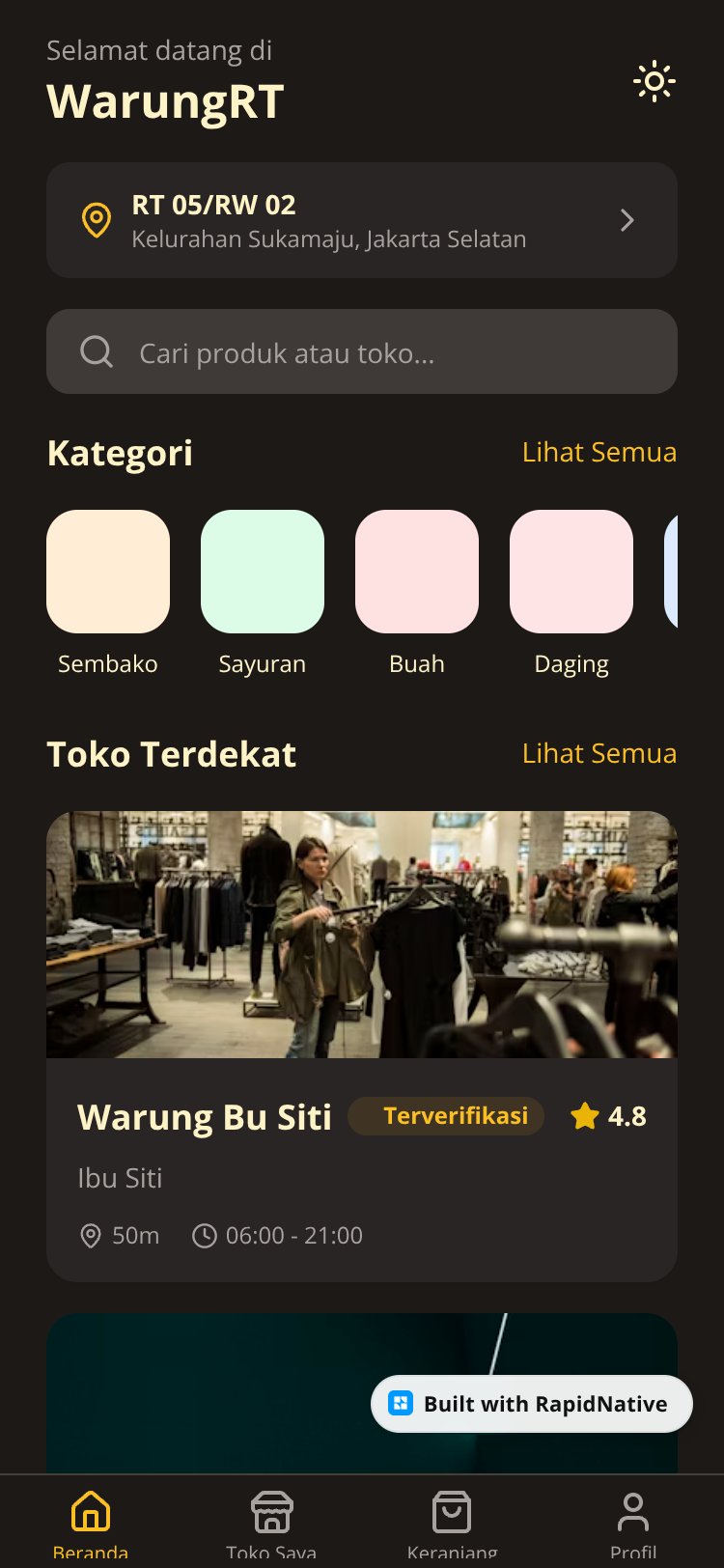 WarungRT screen 4