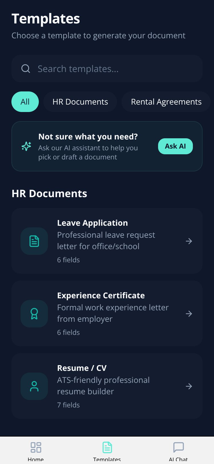 DocForge screen 3
