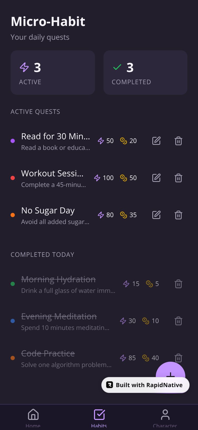 Micro-Habit screen 5