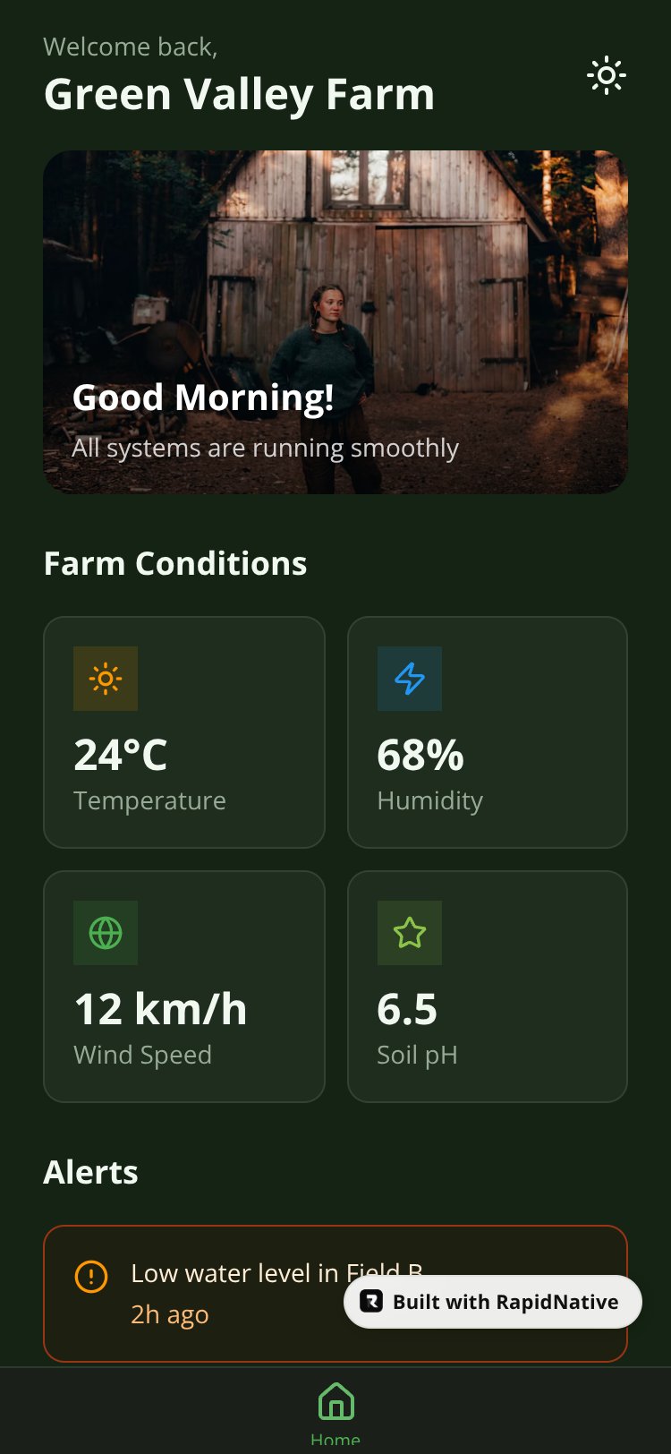 Smart Farm screen 1
