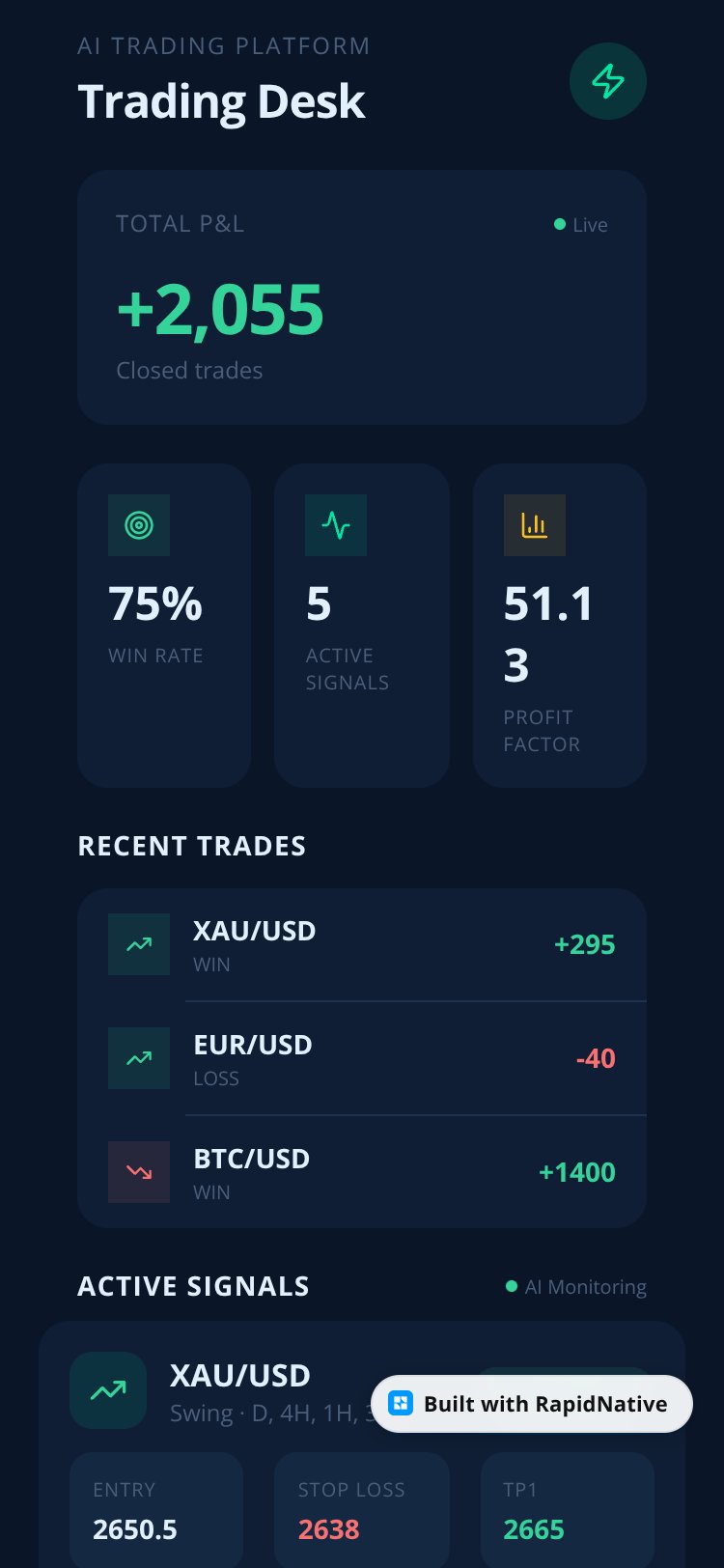 TradeAI screen 4