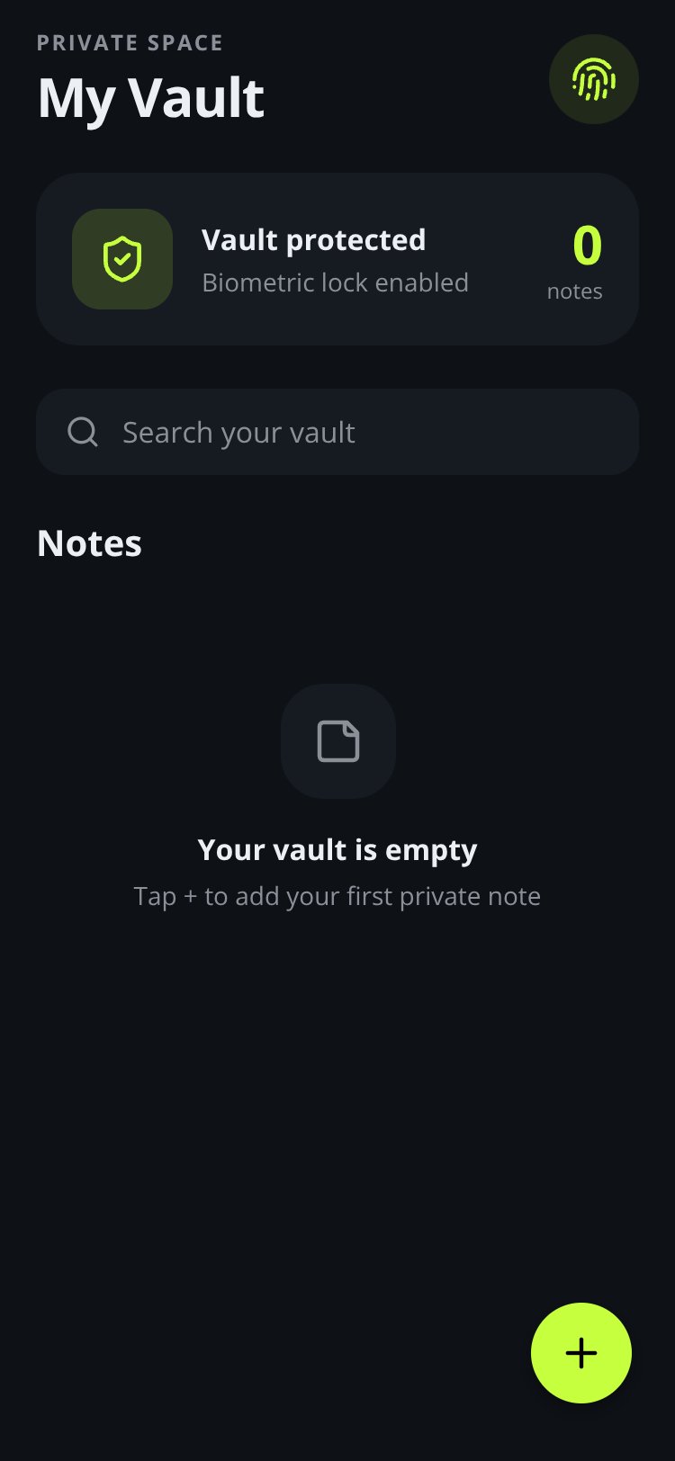 PrivateSpace screen 3