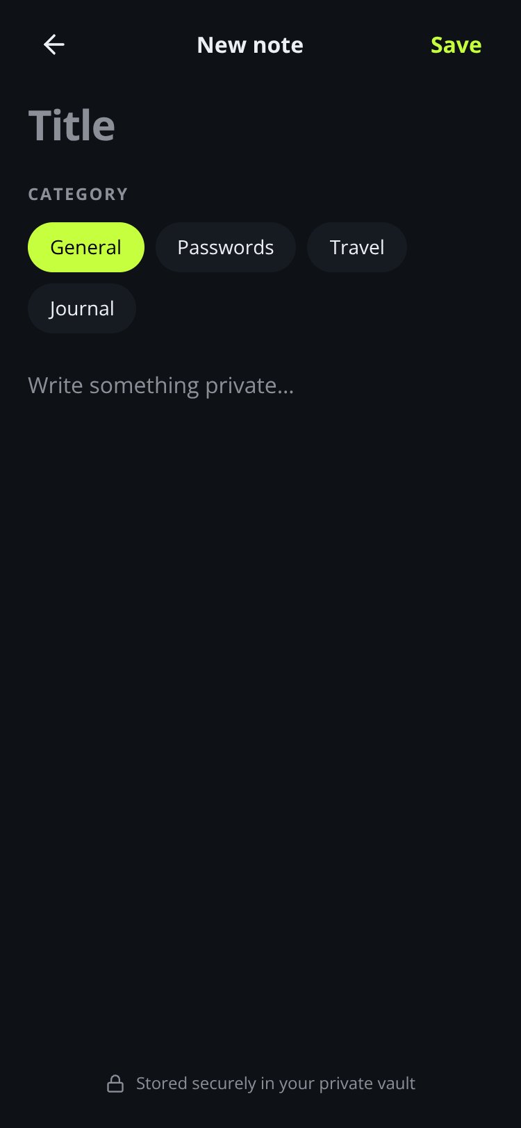 PrivateSpace screen 4