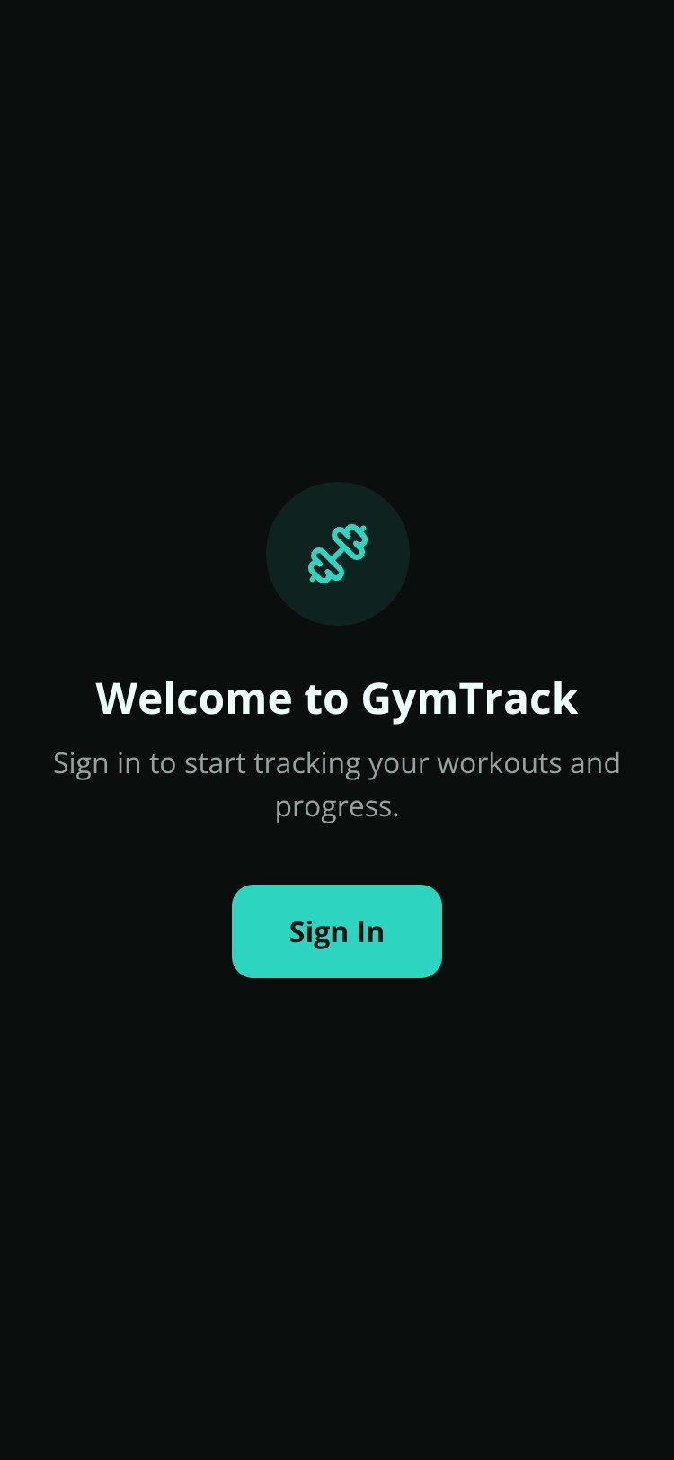 GymTrack screen 4