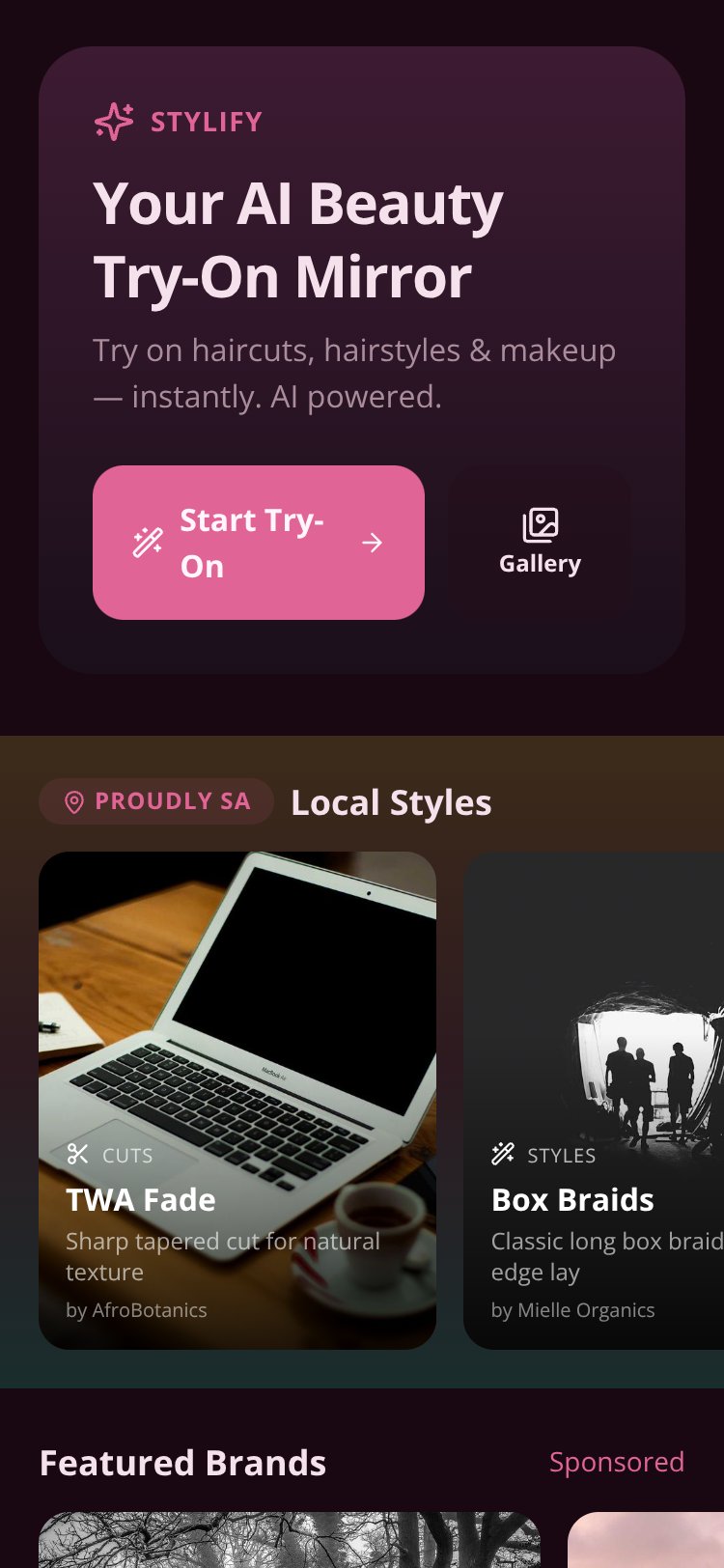 Stylify screen 2