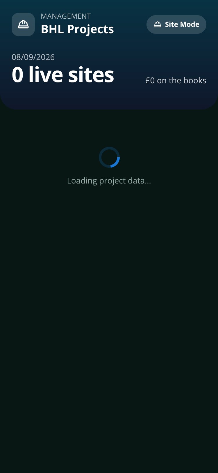 BHL Projects screen 3