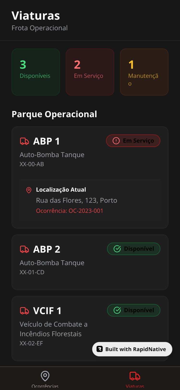 Bombeiros PT Gestão screen 2