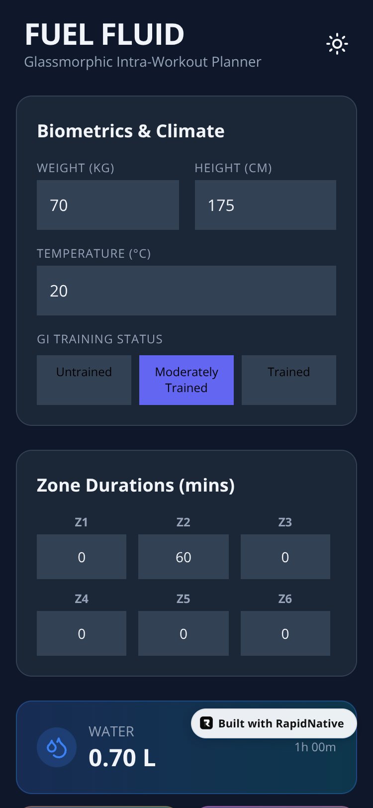 FluidFuel screen 1