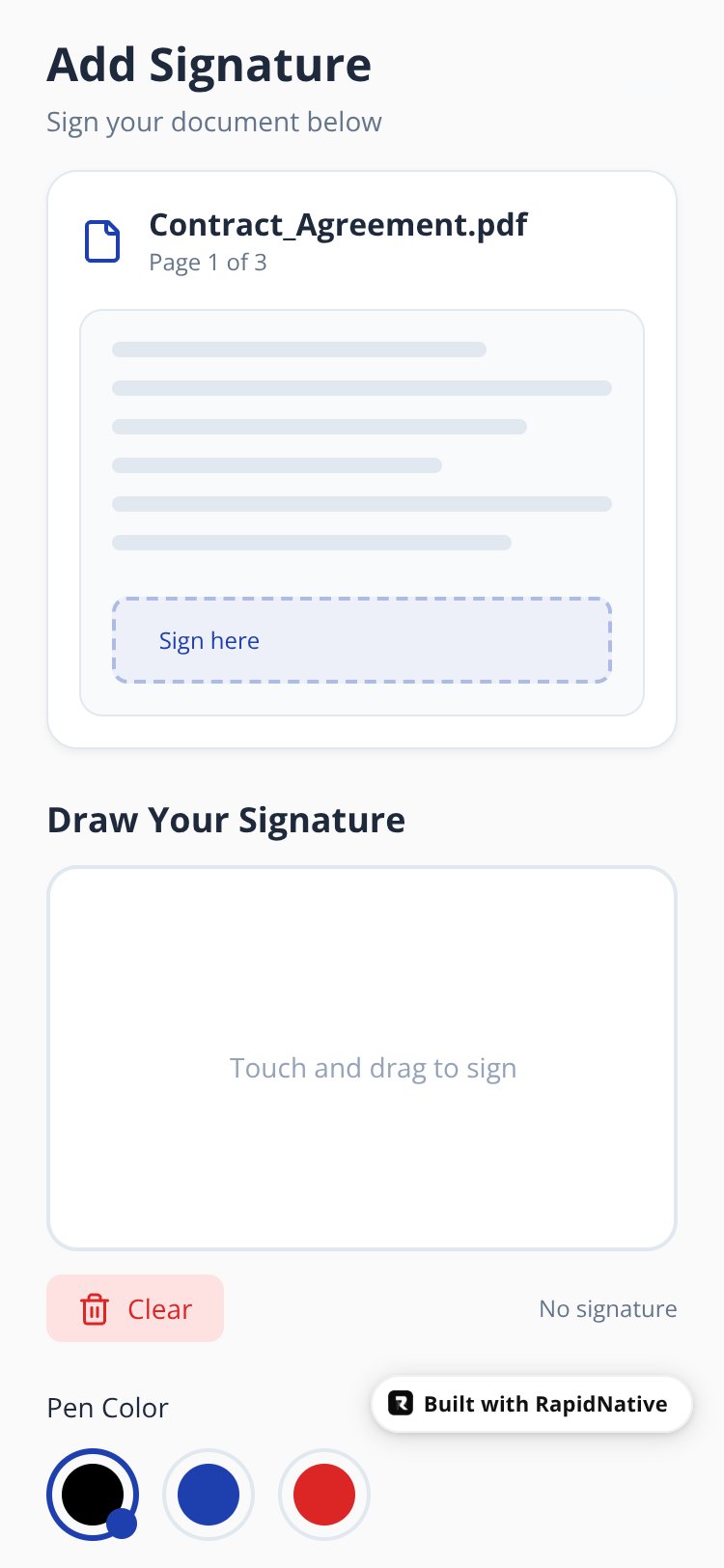 SignDoc Pro screen 2