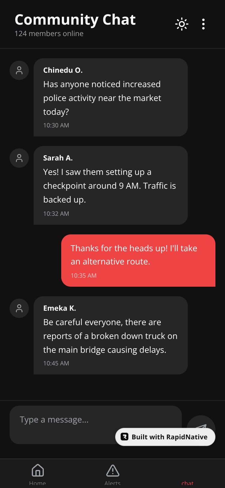 CommunityAlert screen 3