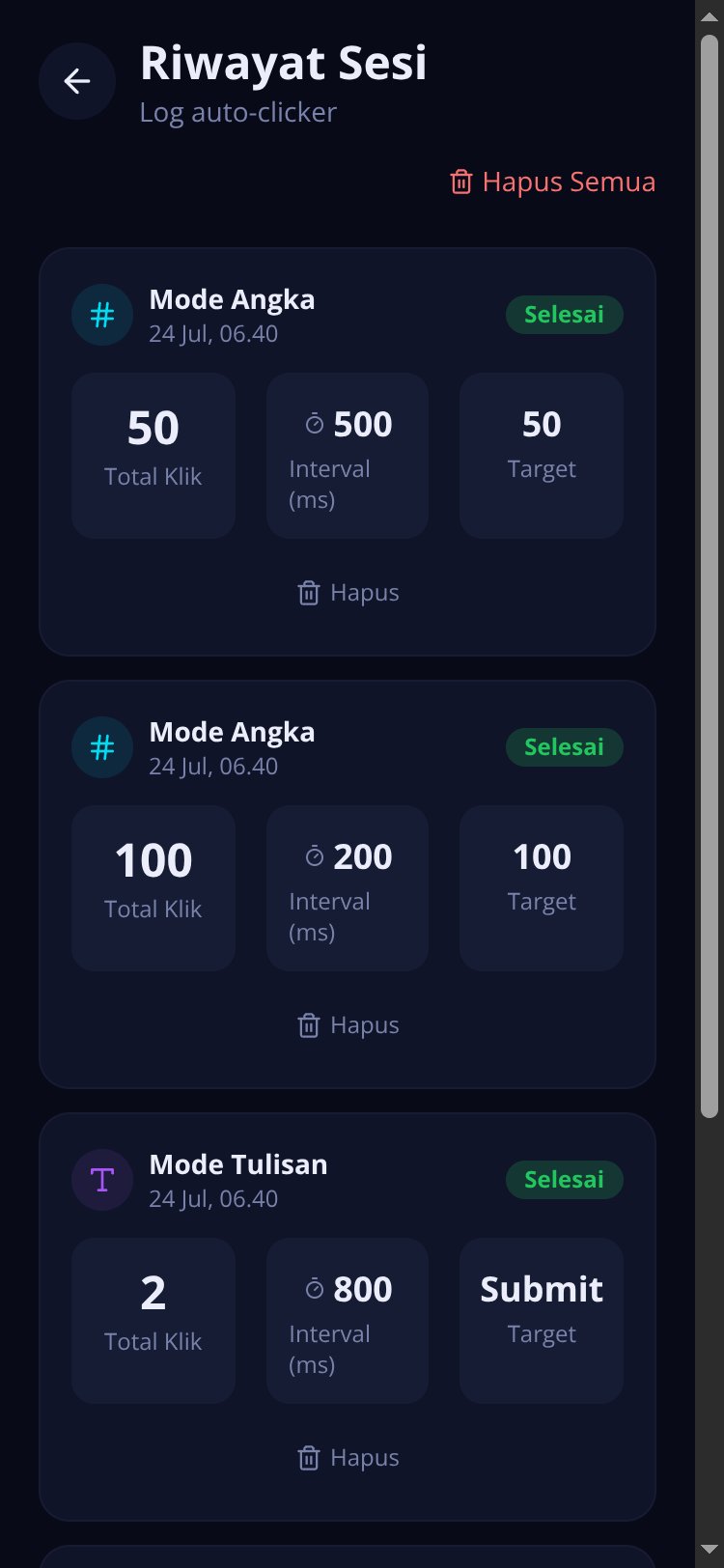 Auto Clicker screen 1
