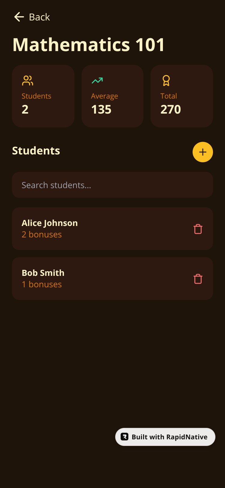 BonusTrack screen 2