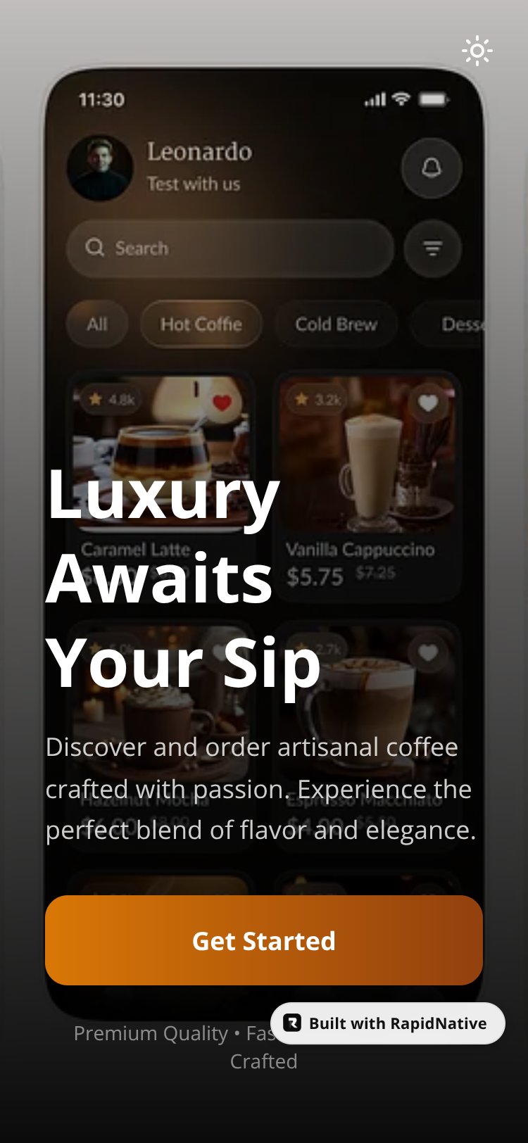 BrewLux screen 1