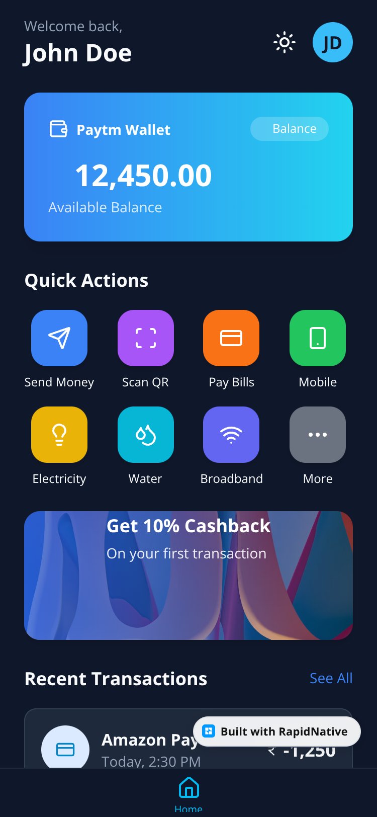 Paytm screen 1