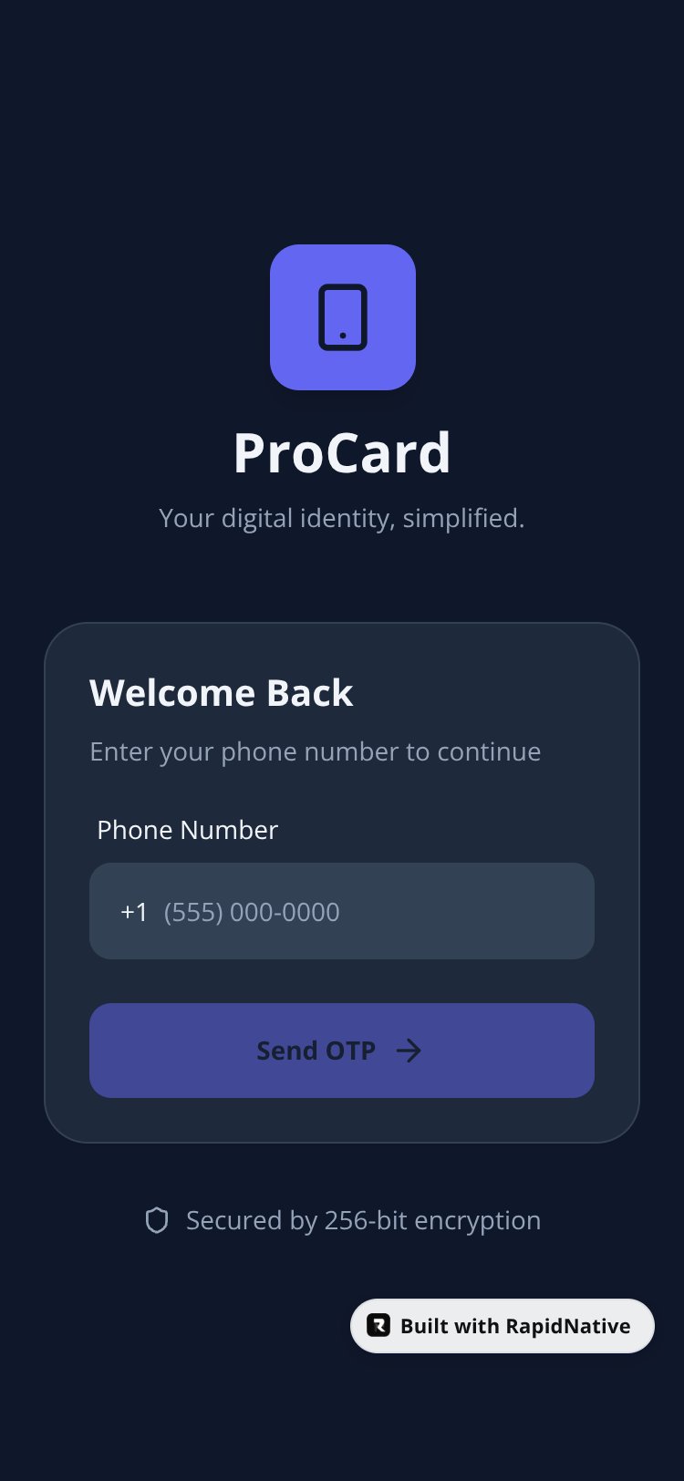 ProCard Digital screen 5