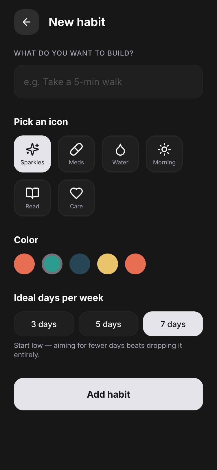 RapidNative App screen 2