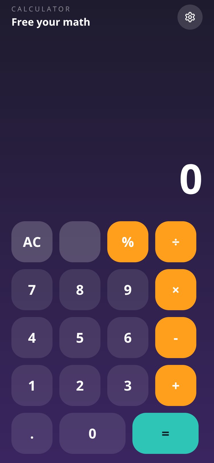 GemCalc screen 1
