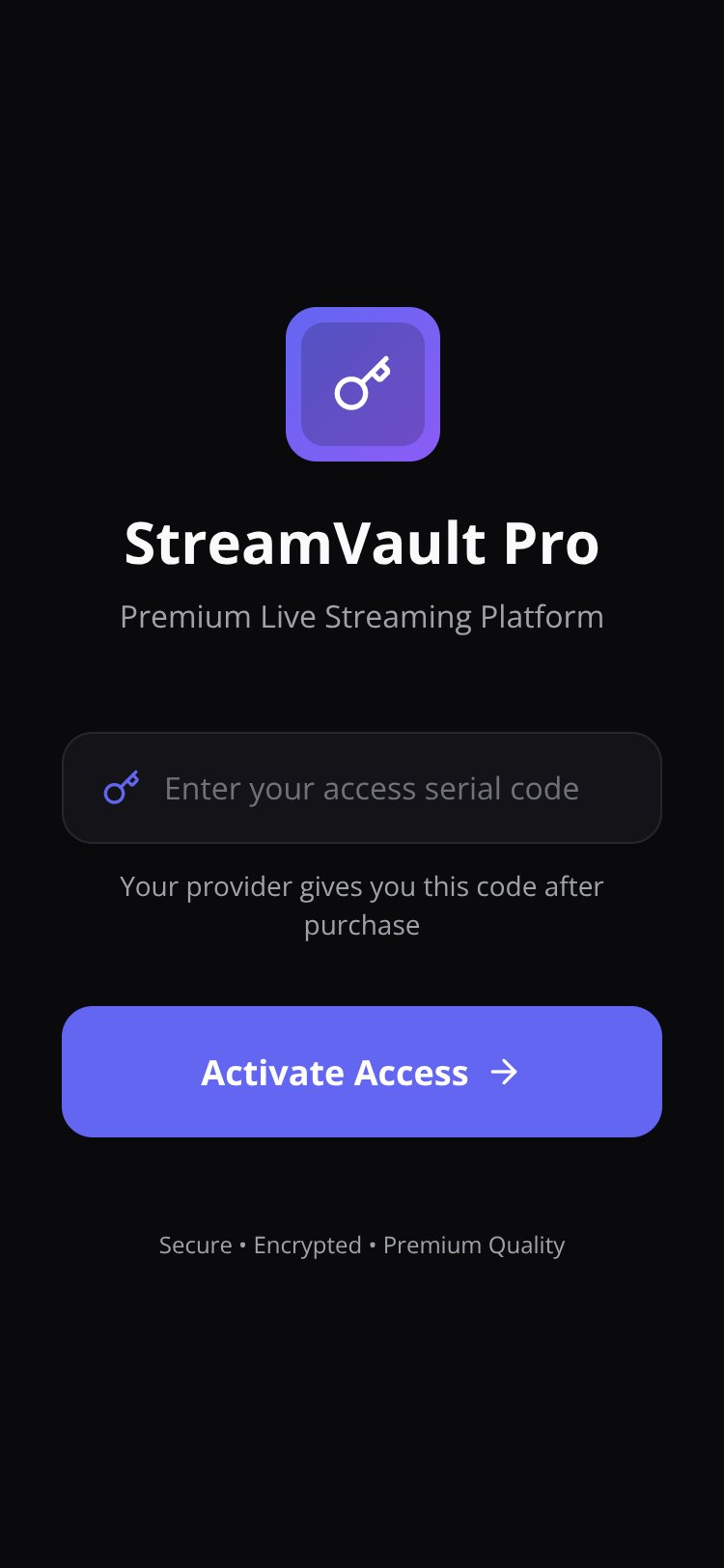 StreamVault Pro screen 2