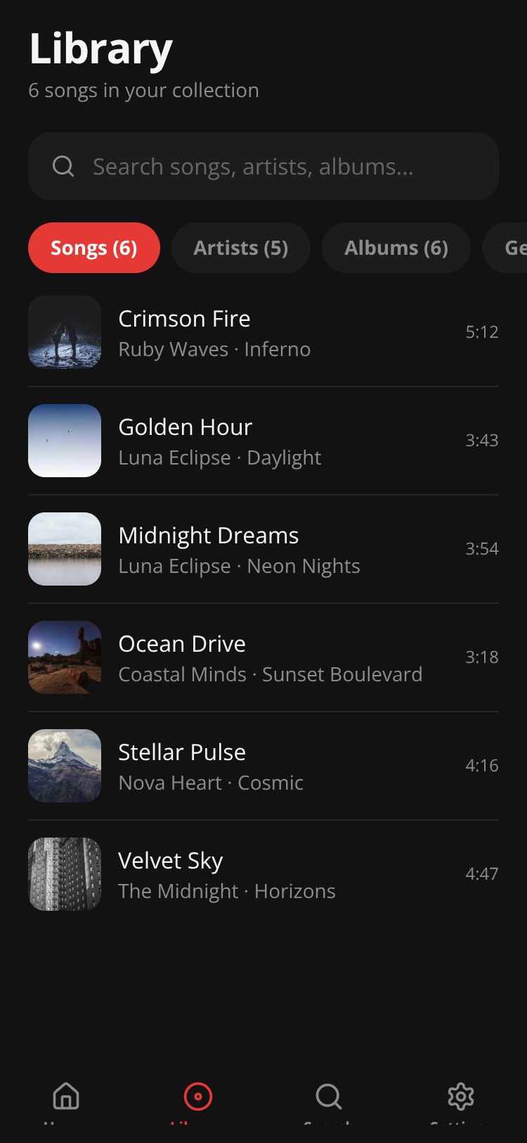 Mani Music screen 4
