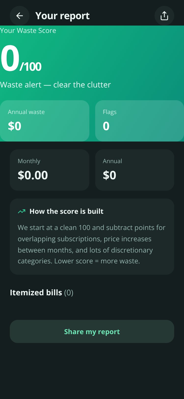 BillBuster screen 5
