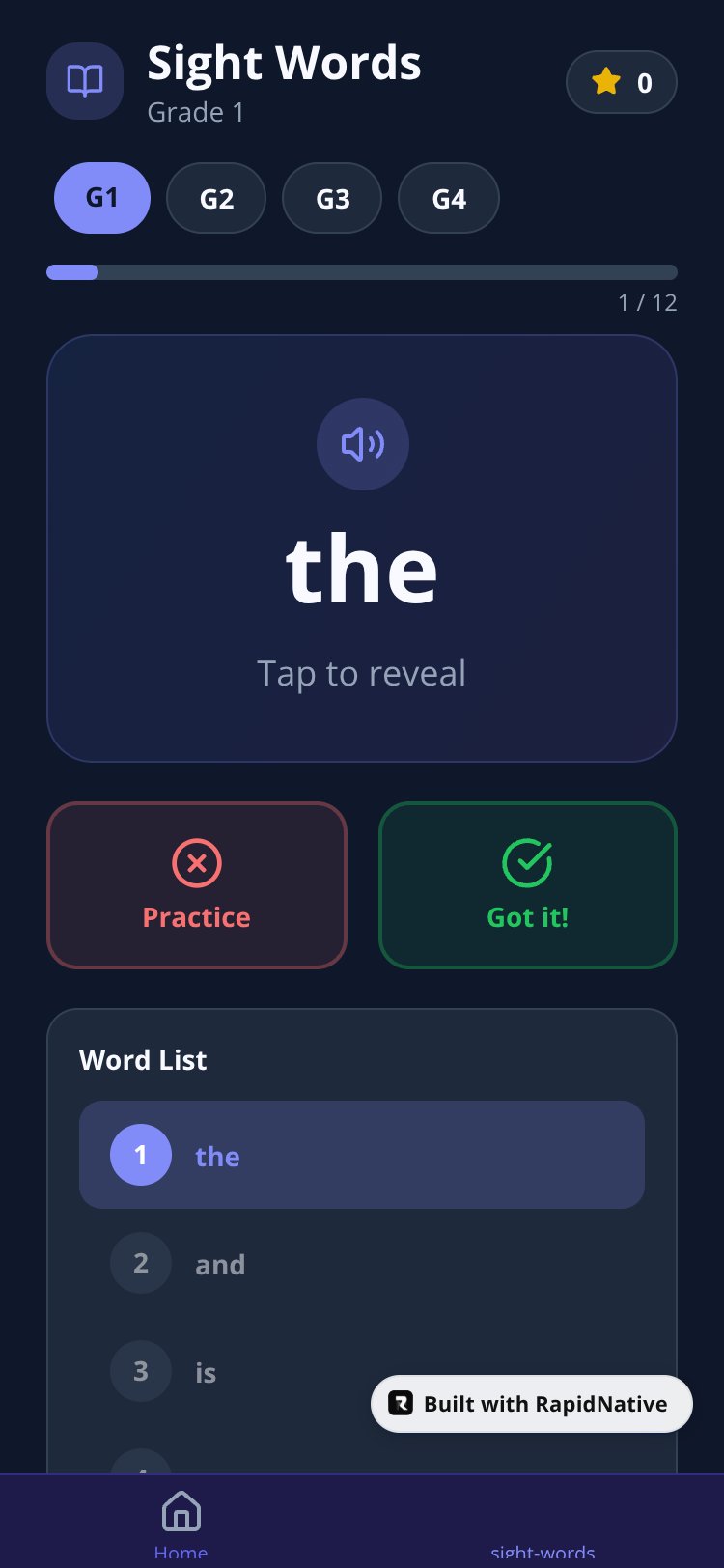 ReadyLearn screen 2