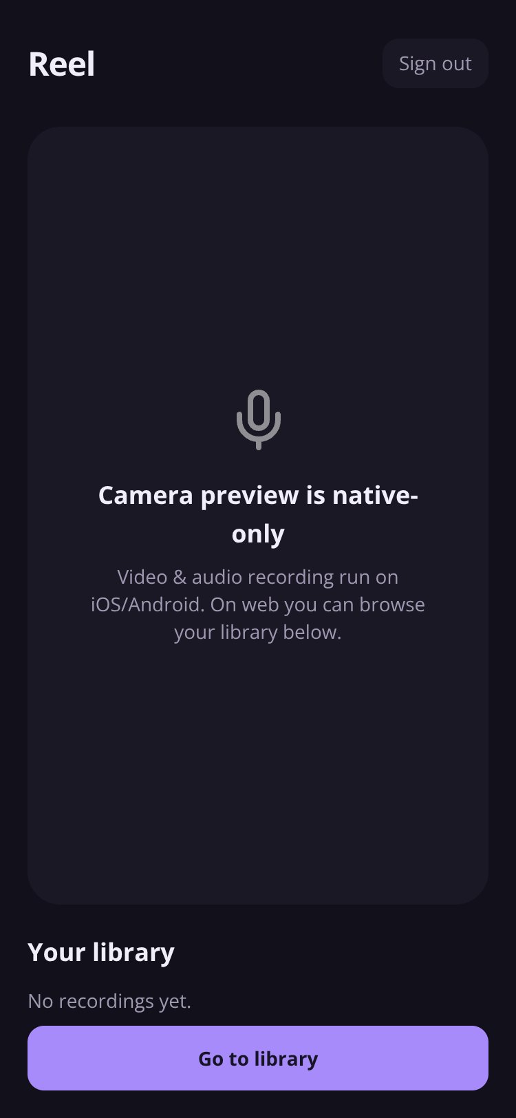 Reel screen 3