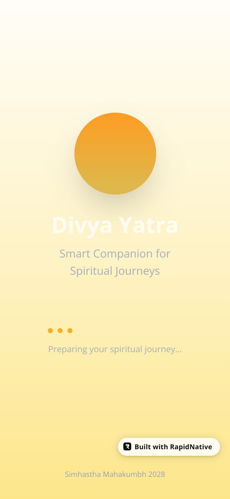 Divya Yatra screen 1