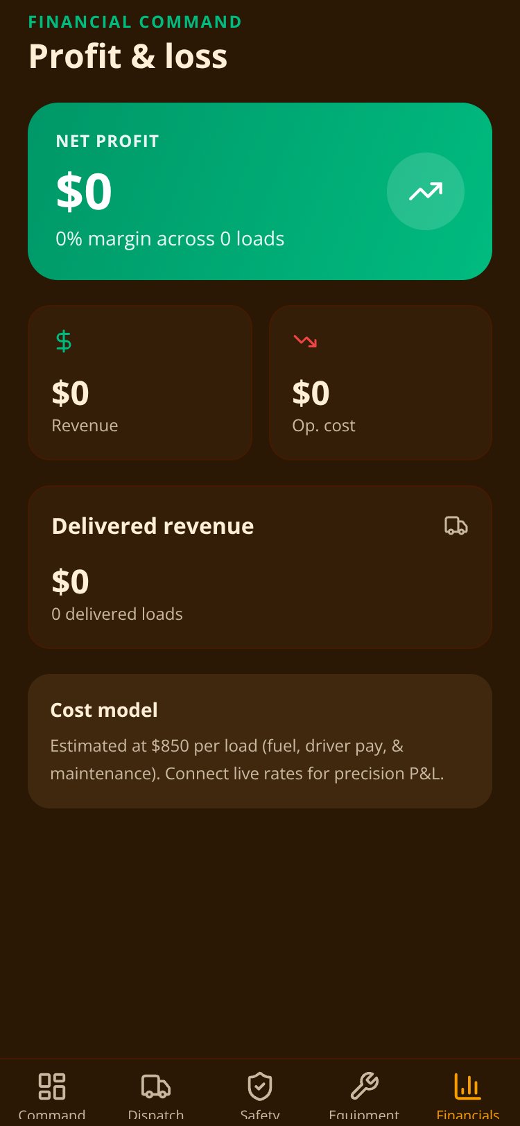 TruckFirst screen 4