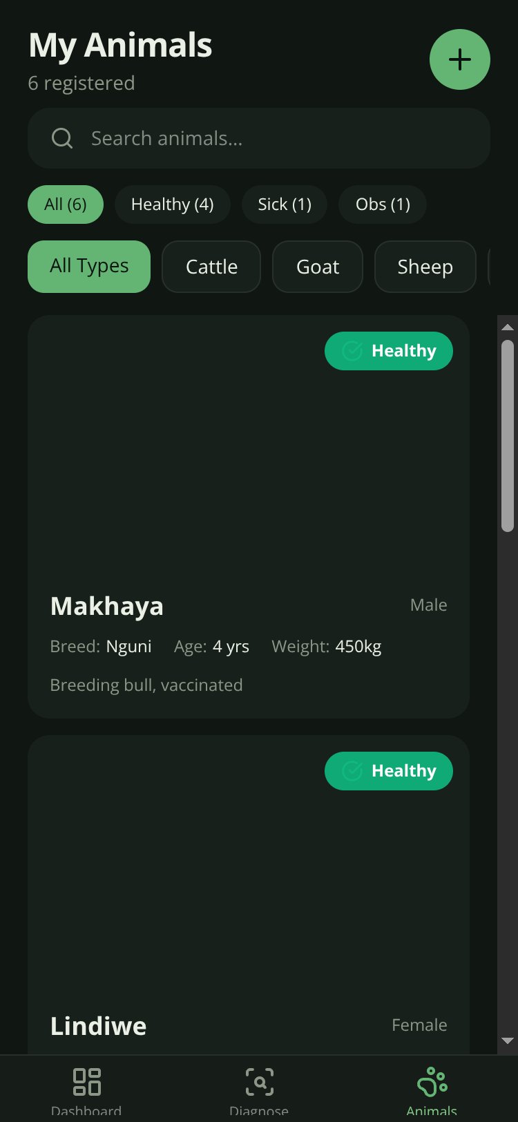 Vet-eKhaya screen 1