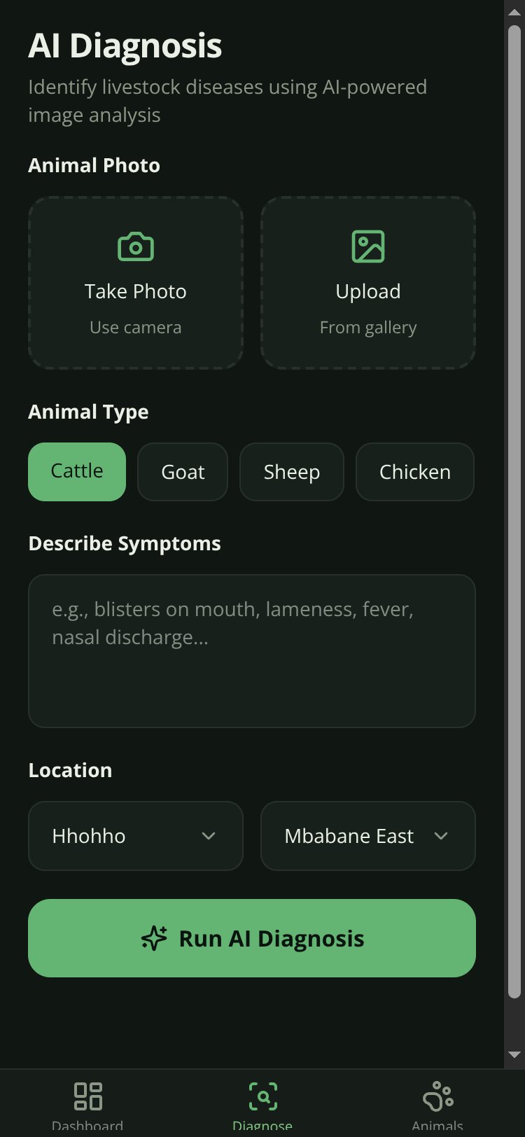 Vet-eKhaya screen 2