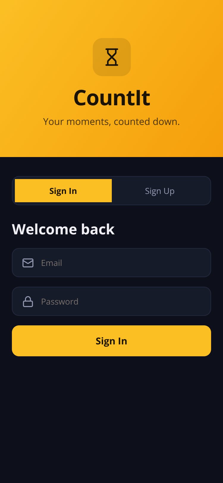 CountIt screen 1