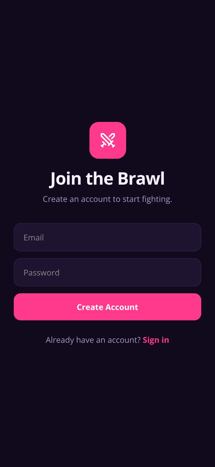 PhotoBrawl screen 1