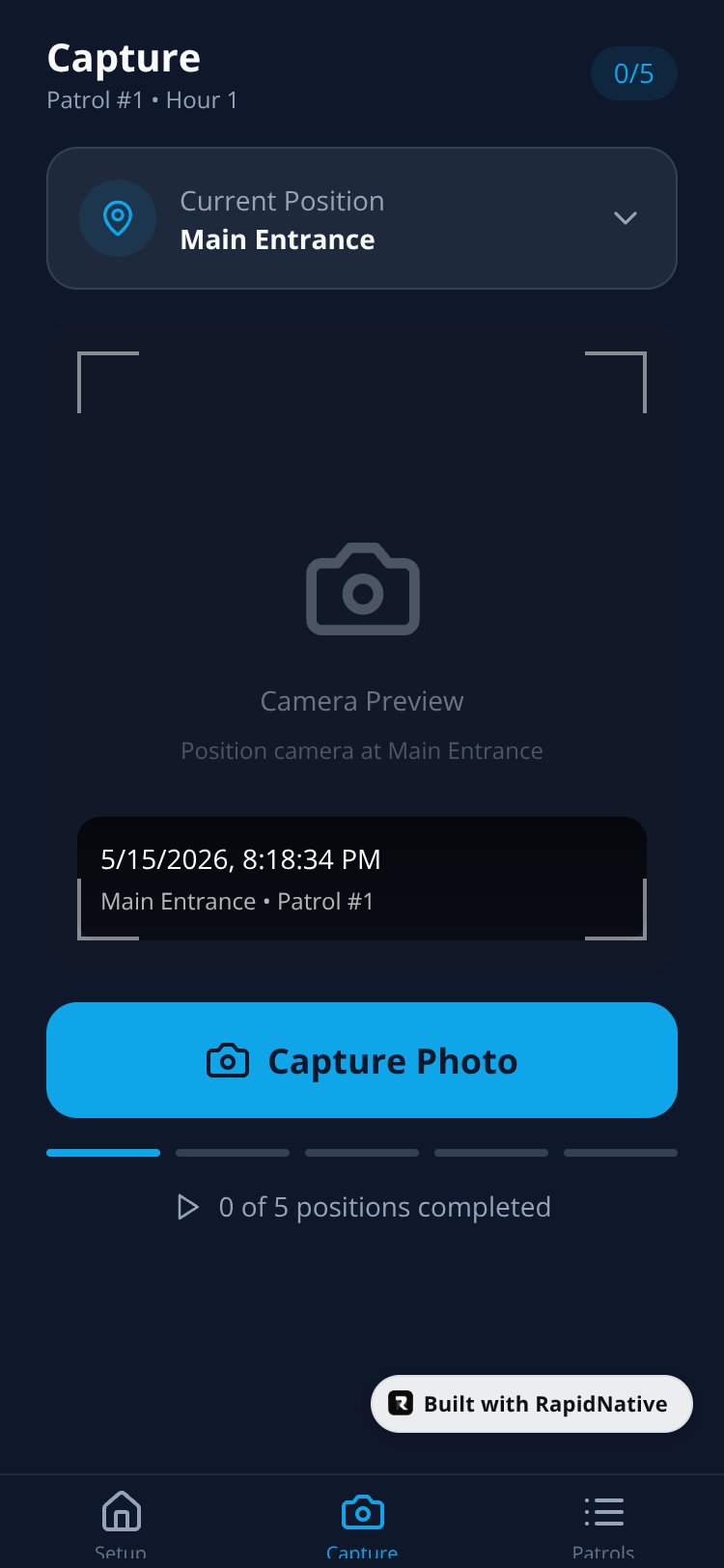 PatrolStamp screen 3