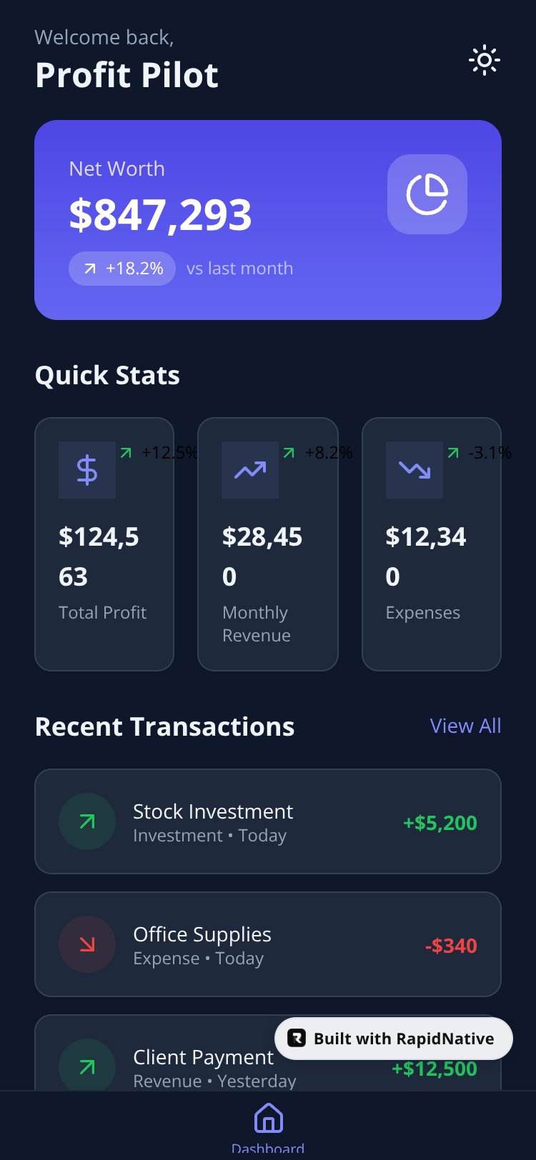 BrightApp screen 1