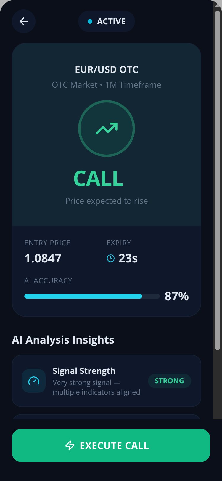 Quotex AI Signals screen 2