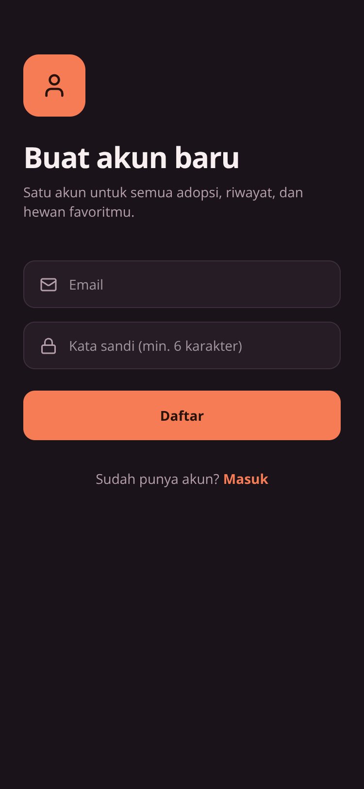 RapidNative App screen 1