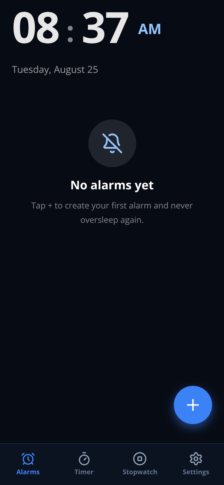 WakeUp screen 1