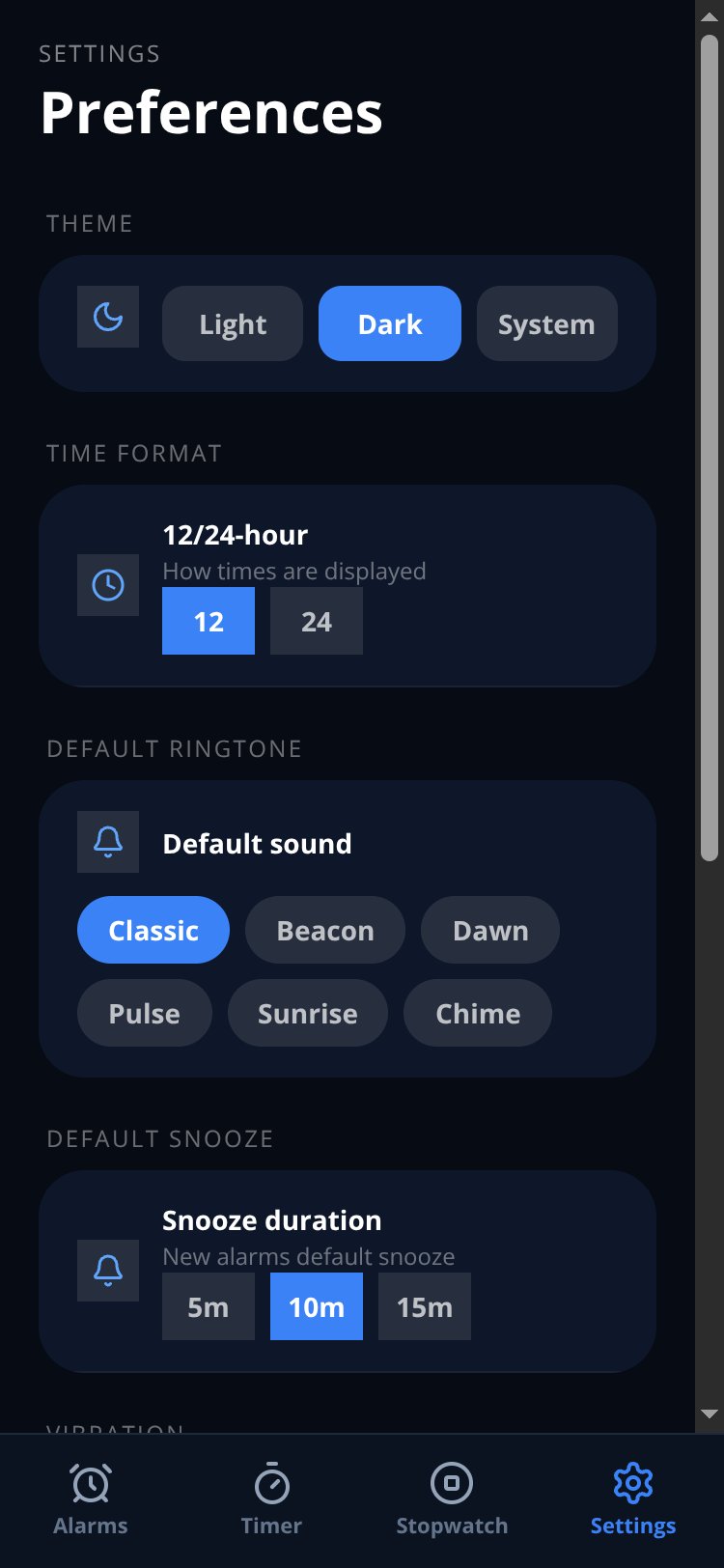 WakeUp screen 2