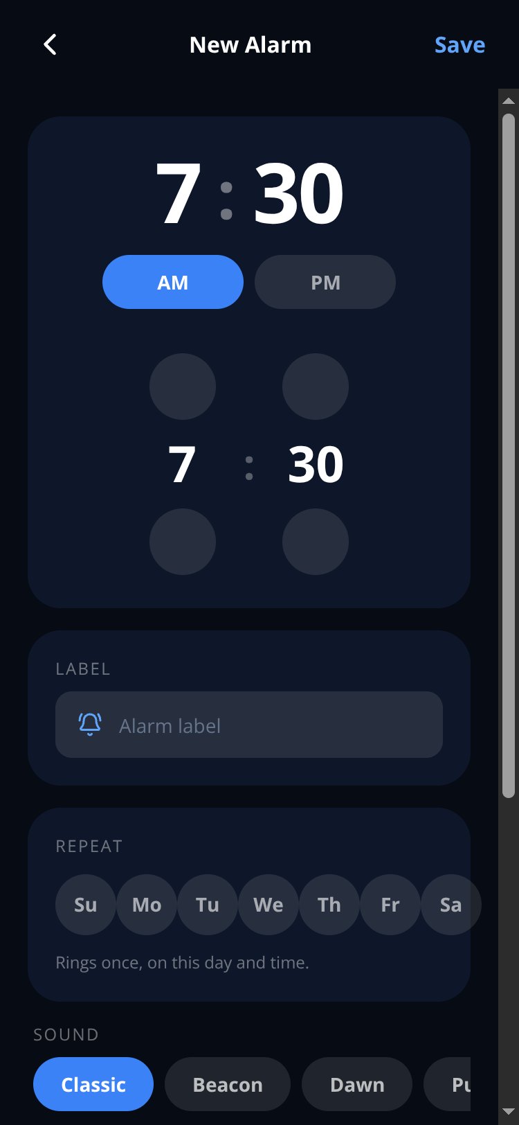 WakeUp screen 5