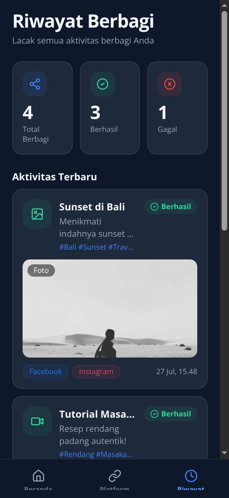 SosialMedia Auto Share screen 1