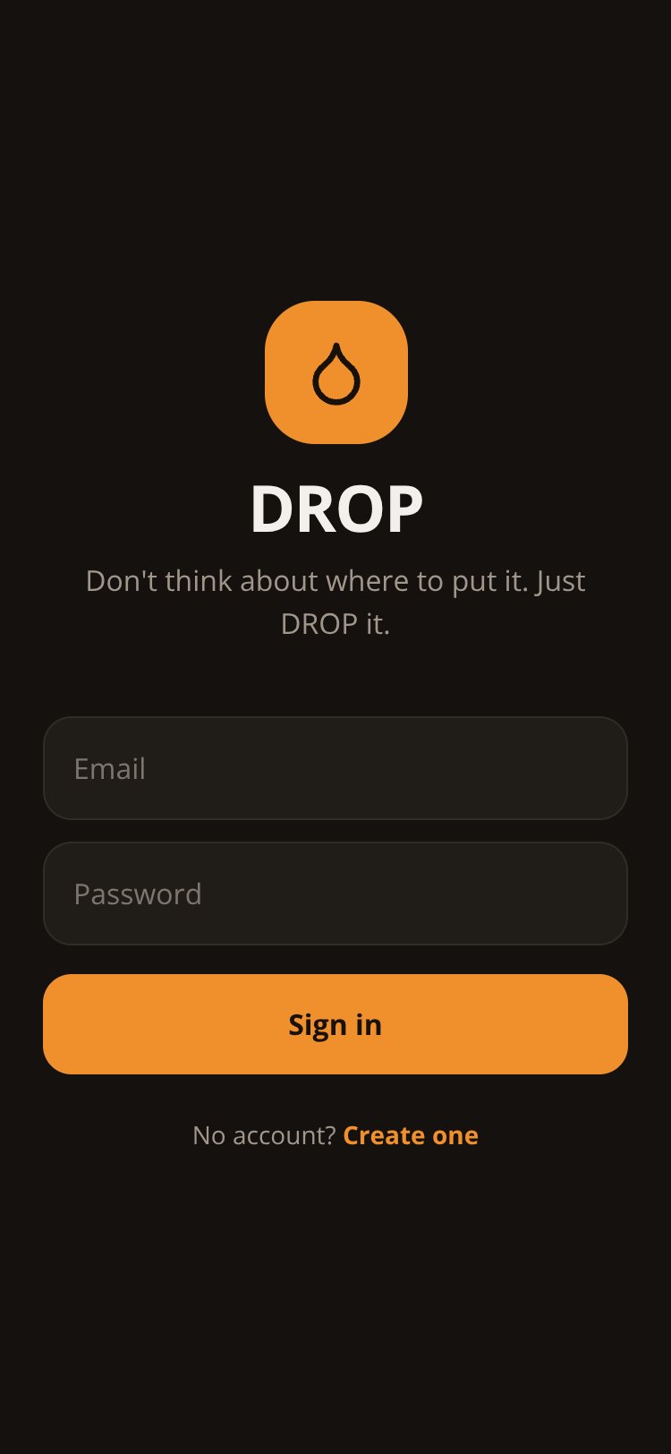 DROP screen 1
