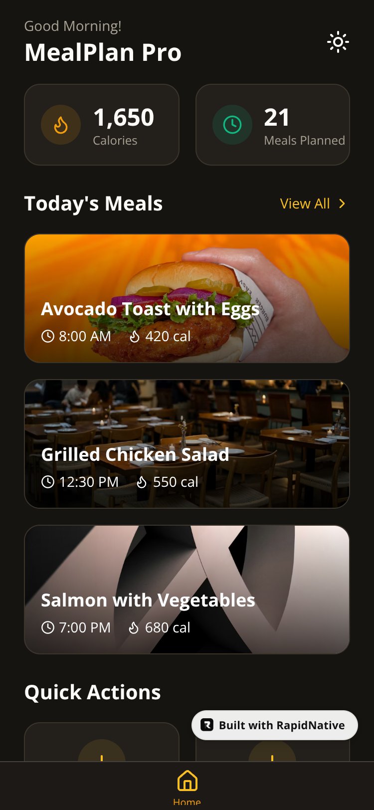 MealPlan Pro screen 1