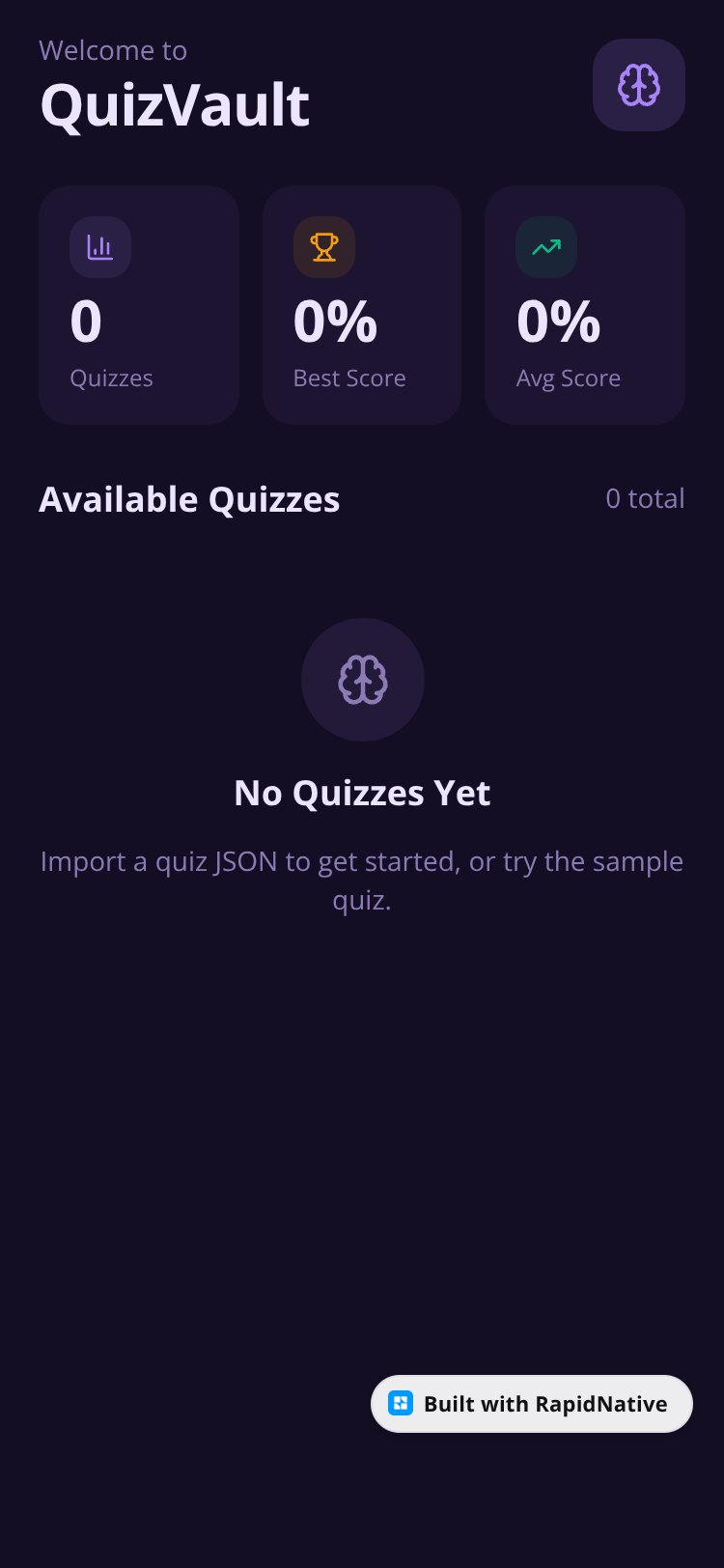 QuizVault screen 2