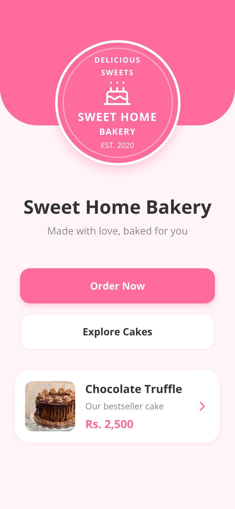 Sweet Home Bakery screen 5