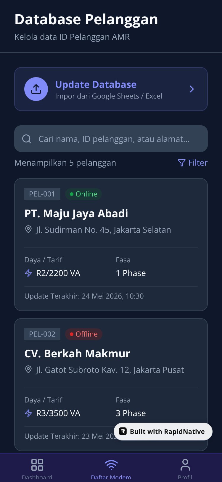AMR Monitor PLN screen 3