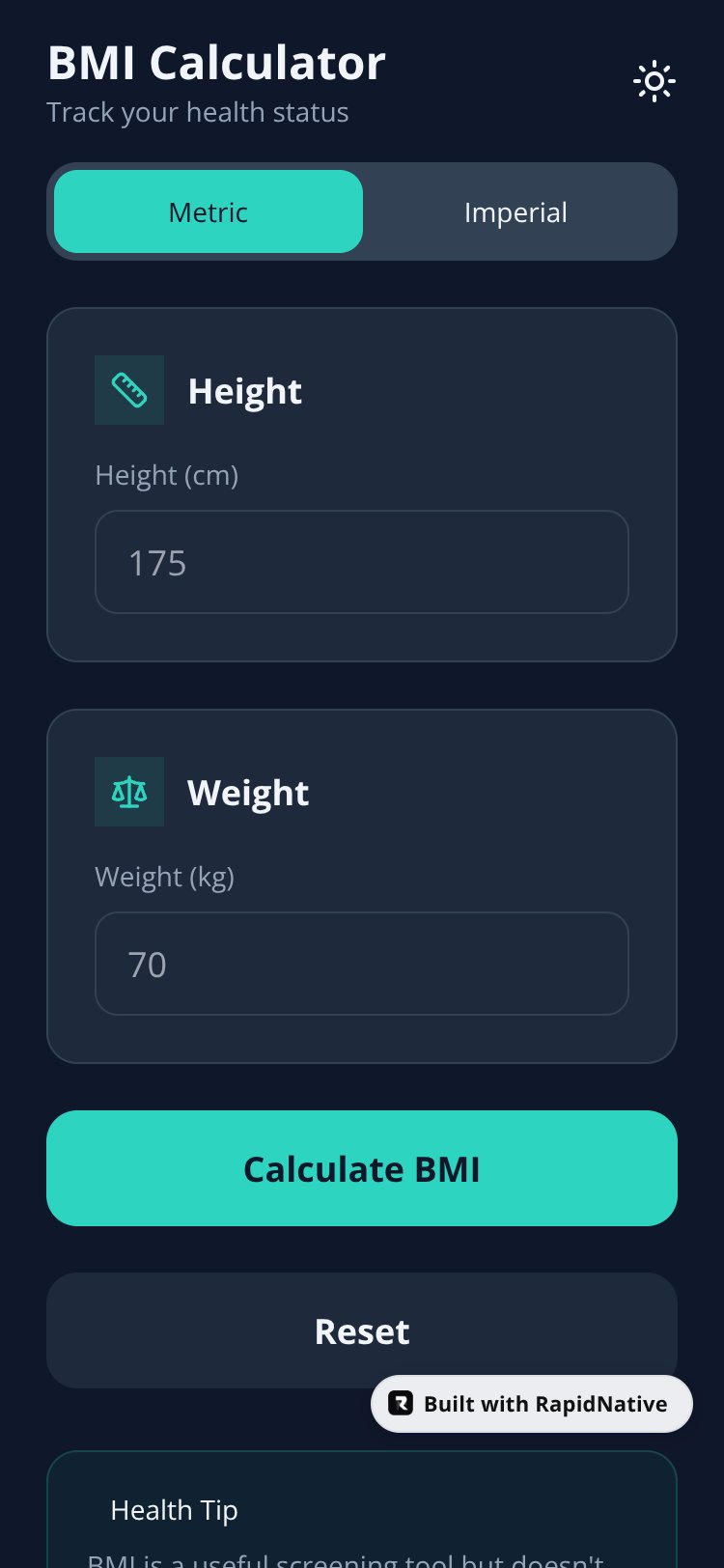 QuickFlow screen 1