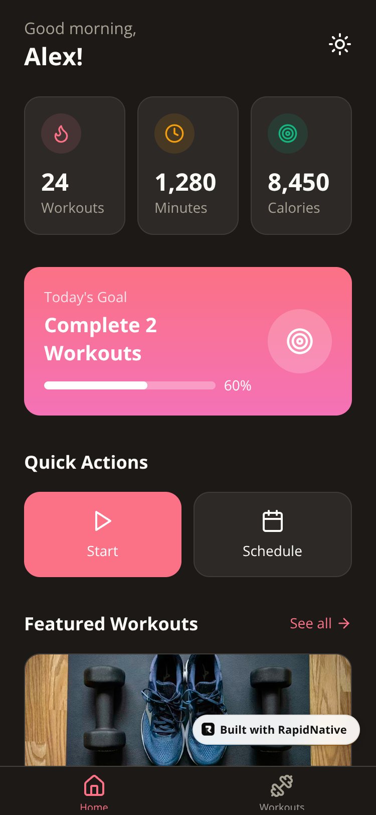 FitPulse Pro screen 1