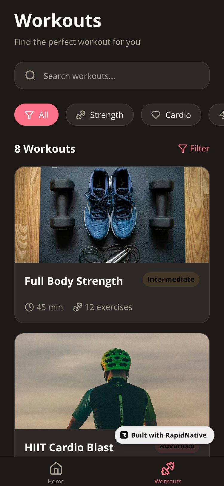 FitPulse Pro screen 2
