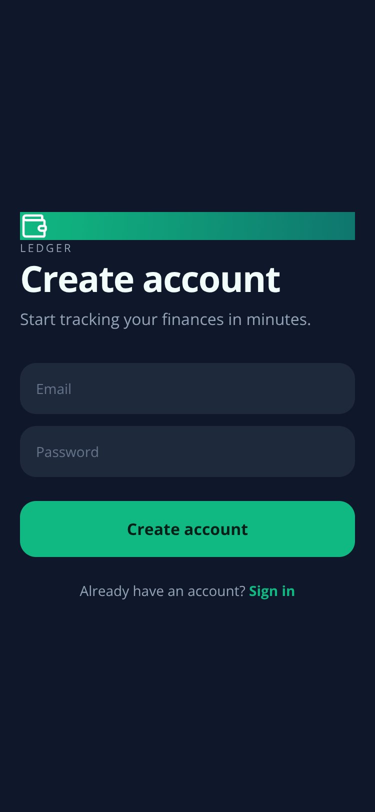 Ledger screen 2